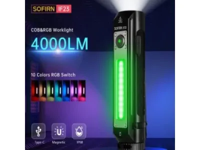 Обзор фонаря Sofirn IF23 - ходовой + флудерный свет / RGB / повербанк и многое другое